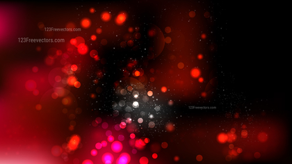 Abstract Red and Black Bokeh Lights Background Illustrator
