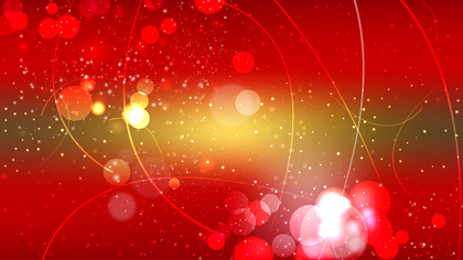 Abstract Red and Gold Bokeh Background Vector