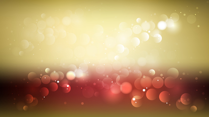 Abstract Red and Gold Blurred Bokeh Background
