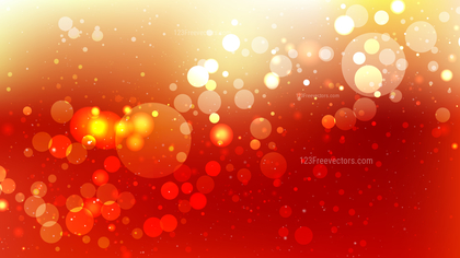 Abstract Red and Orange Blurry Lights Background Image
