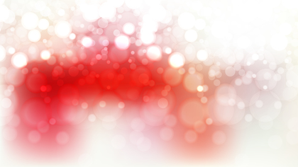 Red and White Bokeh Lights Background Illustrator