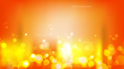 Abstract Red and Yellow Blurred Lights Background Vector