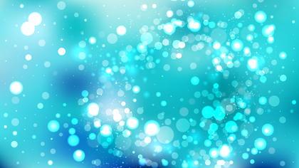Abstract Turquoise Bokeh Lights Background