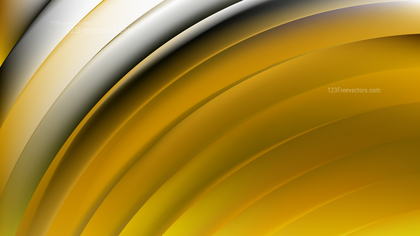 Abstract Black and Gold Shiny Curved Stripes Background