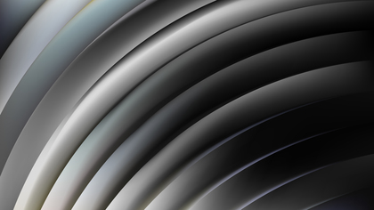 Abstract Black and Grey Curved Stripes