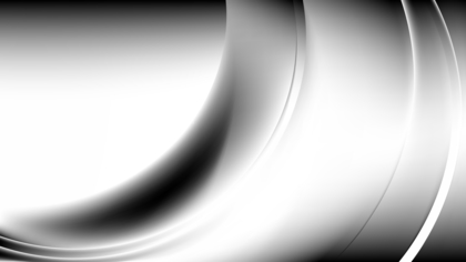 Glowing Black and White Wave Background