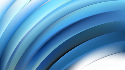 Abstract Blue and White Curved Stripes