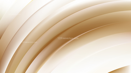 Brown and White Curved Stripes Vector Image
