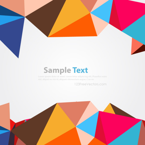 Colorful Polygonal Template