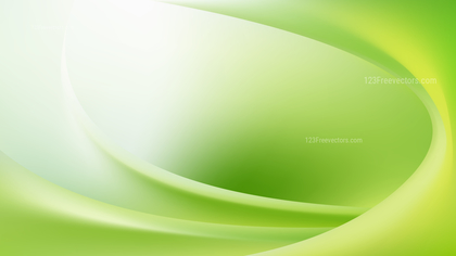 Green and White Abstract Curve Background Illustration