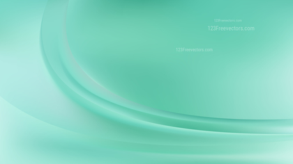 Glowing Abstract Mint Green Wave Background