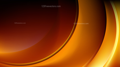 Orange and Black Abstract Wave Background