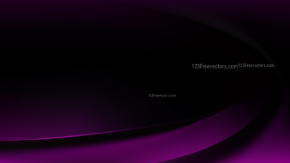 Glowing Purple and Black Wave Background