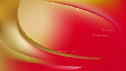 Glowing Abstract Red and Gold Wave Background Illustrator