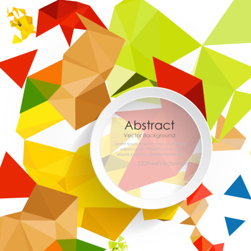 Colorful Polygonal Background Template