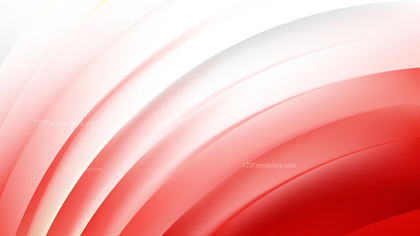 Red and White Curved Stripes Vector Image