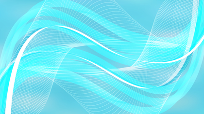 Baby Blue Wave Lines Background Design Template