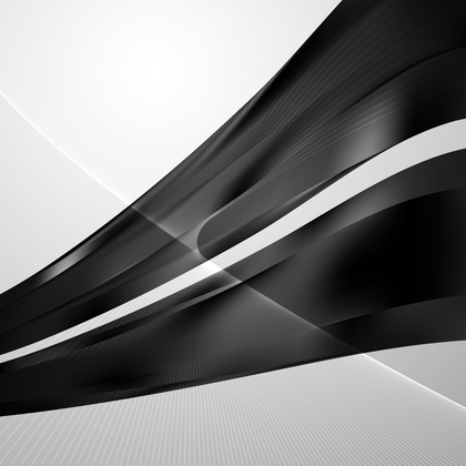 Abstract Black Flowing Lines Background Illustrator