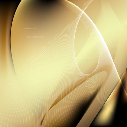 Black and Gold Flowing Lines Background Illustrator