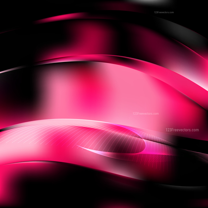 Abstract Cool Pink Flowing Lines Background Illustrator