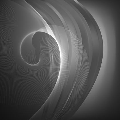 Abstract Dark Grey Flowing Curves Background