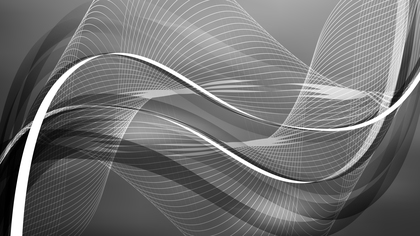 Dark Grey Flow Curves Background Vector Image