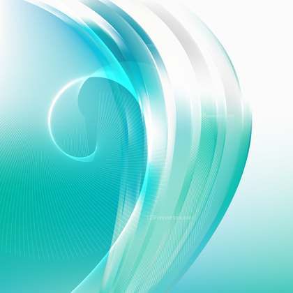 Abstract Green and White Flow Curves Background