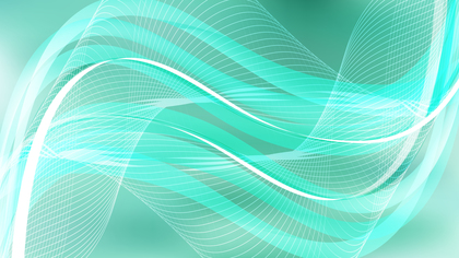 Mint Green Flow Curves Background