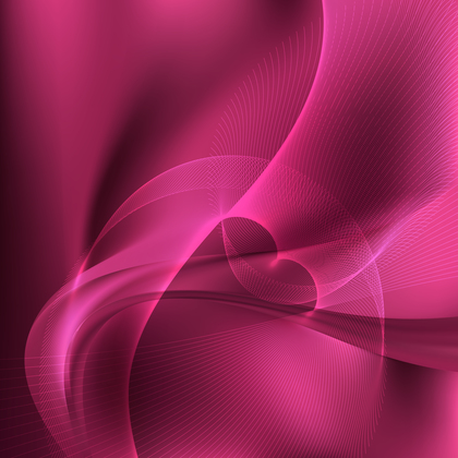 Pink Flowing Curves Background Vector Graphic