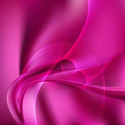 Pink Curved Lines Background Vector Illustration
