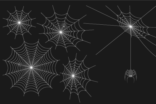 Spider Web Free Vector Set