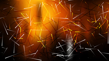 Orange and Black Chaotic Scattered Lines Texture Background Vector
