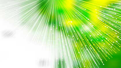 Abstract Green Yellow and White Bursting Lines Background Vector Image