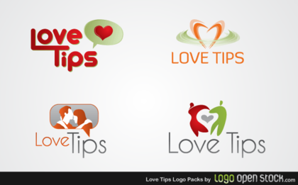 Love Tips Logo Free Vector Pack