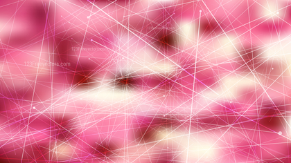 Abstract Random Chaotic Intersecting Lines Pink and Beige Background
