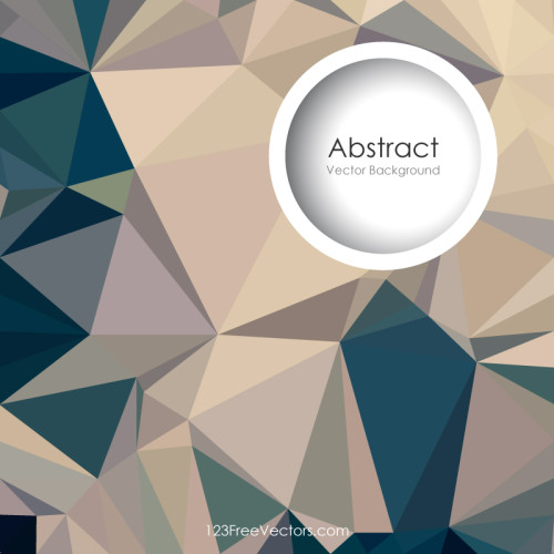 Blue Beige Polygonal Background