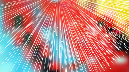 Abstract Shiny Red Yellow and Blue Bursting Lines Background