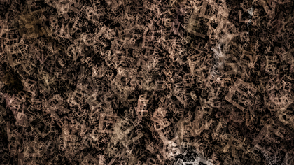 Black and Brown Chaotic Letters Texture Background