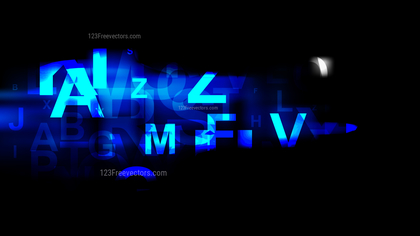 Cool Blue Letters Background