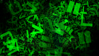 Cool Green Alphabet Letters Texture Image