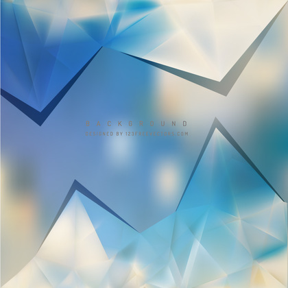 Abstract Blue Beige Polygonal Triangular Background