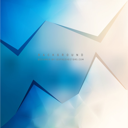 Abstract Blue Beige Polygonal Triangular Background Design
