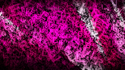 Pink and Black Alphabet Letters Texture Background