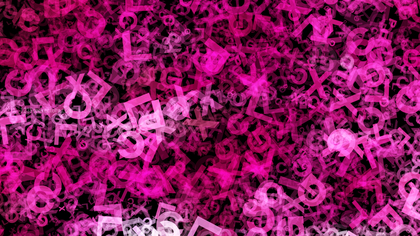 Pink and Black Alphabet Texture Background