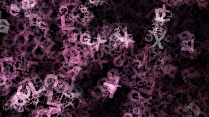 Purple and Black Letters Texture