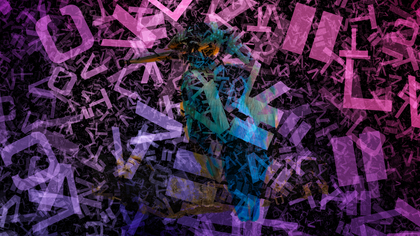 Purple and Black Alphabet Texture Background
