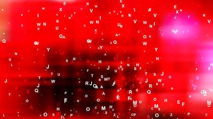 Red and Black Random Alphabet Letters Background