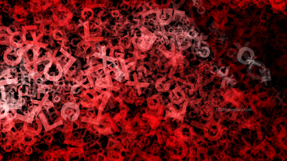 Red and Black Scattered Letters Texture