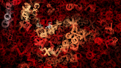 Red and Black Alphabet Texture Image