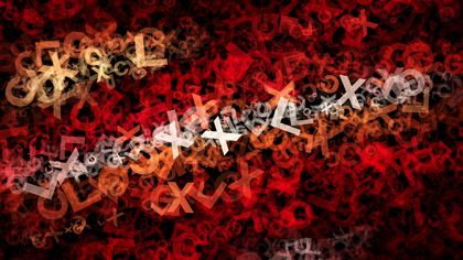 Red and Black Letters Texture Background